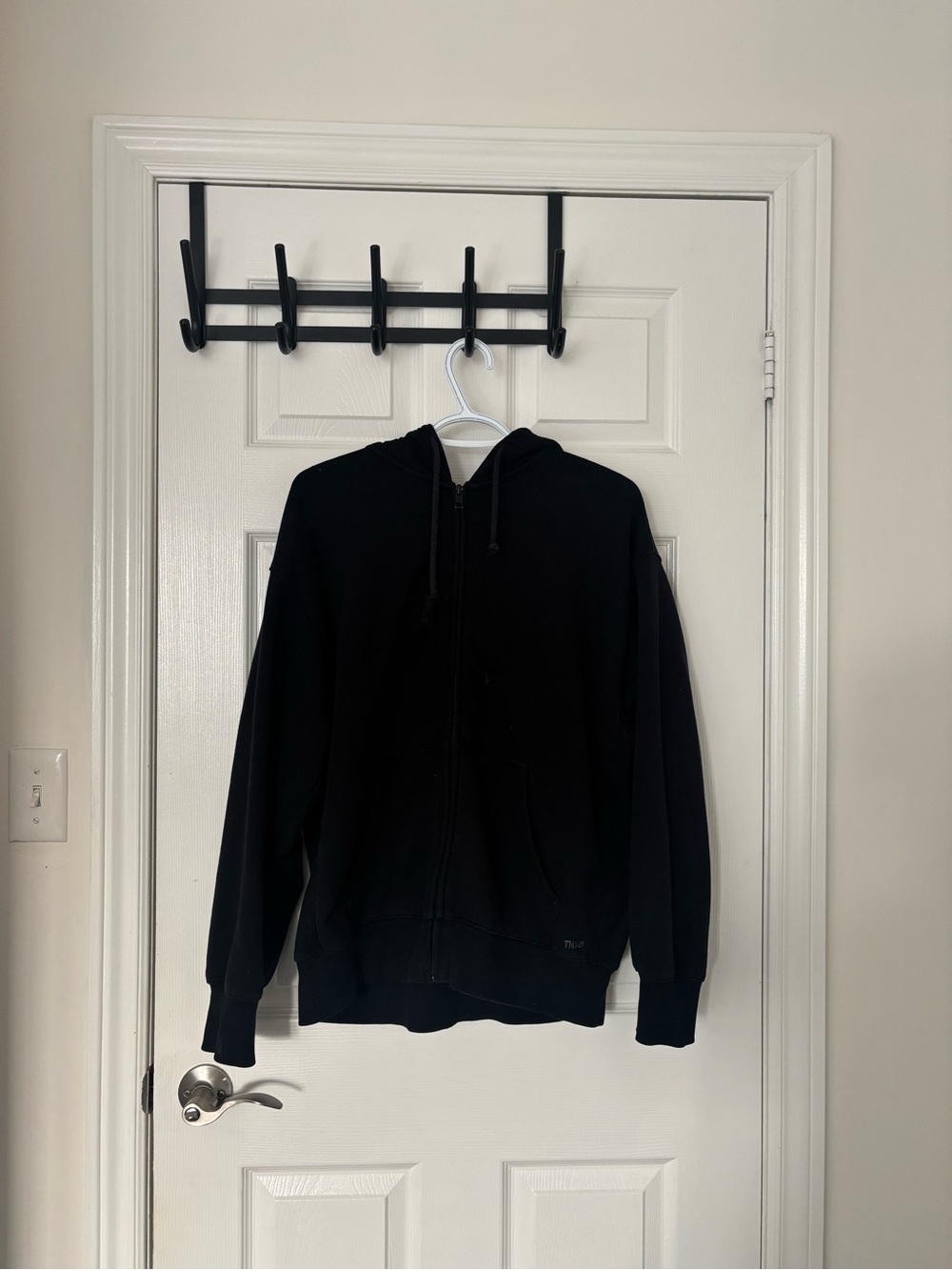 Aritzia TNA Sweatfleece Terry Fleece Boyfriend Fit Zip Up Sweater